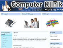 Tablet Screenshot of computer-klinik.ch